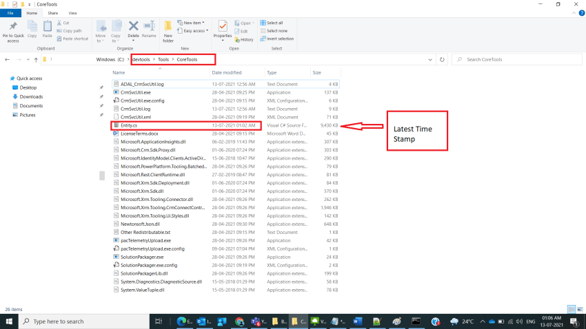 Generate EarlyBoundClass File with Code GenerationTool in Dynamics CRM